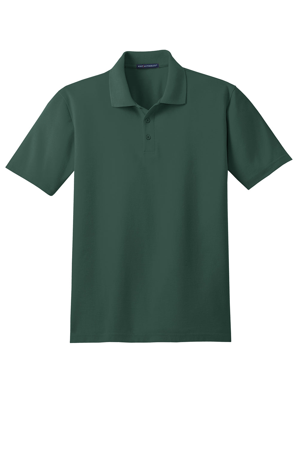 Port Authority K510/TLK510 Mens Moisture Wicking Short Sleeve Polo Shirt Dark Green Flat Front