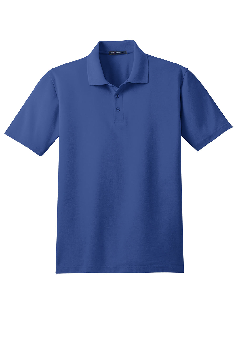 Port Authority K510/TLK510 Mens Moisture Wicking Short Sleeve Polo Shirt Royal Blue Flat Front