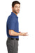 Port Authority K510/TLK510 Mens Moisture Wicking Short Sleeve Polo Shirt Royal Blue Model Side