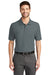 Port Authority K510/TLK510 Mens Moisture Wicking Short Sleeve Polo Shirt Steel Grey Model Front