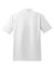 Port Authority K510/TLK510 Mens Moisture Wicking Short Sleeve Polo Shirt White Flat Back