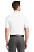 Port Authority K510/TLK510 Mens Moisture Wicking Short Sleeve Polo Shirt White Model Back