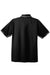 Port Authority K524 Mens Dry Zone Moisture Wicking Short Sleeve Polo Shirt Black/Iron Grey Flat Back