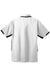 Port Authority K524 Mens Dry Zone Moisture Wicking Short Sleeve Polo Shirt White/Black Flat Back