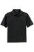 Port Authority K525/TLK525 Mens Dry Zone Moisture Wicking Short Sleeve Polo Shirt Black Flat Front