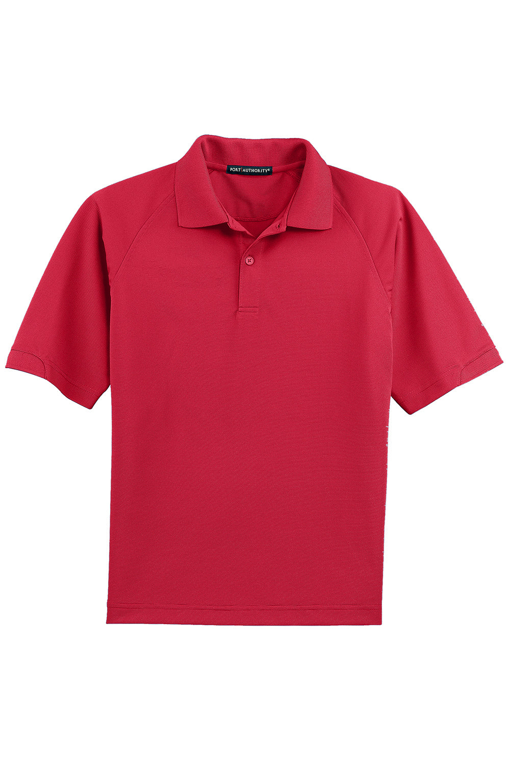 Port Authority K525/TLK525 Mens Dry Zone Moisture Wicking Short Sleeve Polo Shirt Engine Red Flat Front