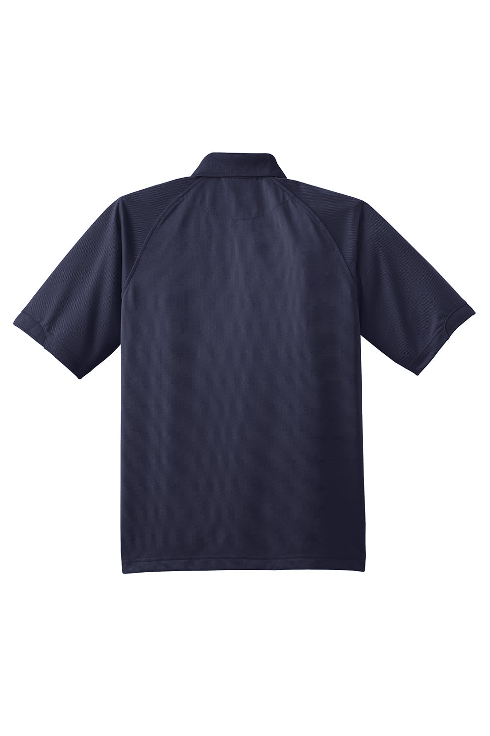 Port Authority K525/TLK525 Mens Dry Zone Moisture Wicking Short Sleeve Polo Shirt Navy Blue Flat Back