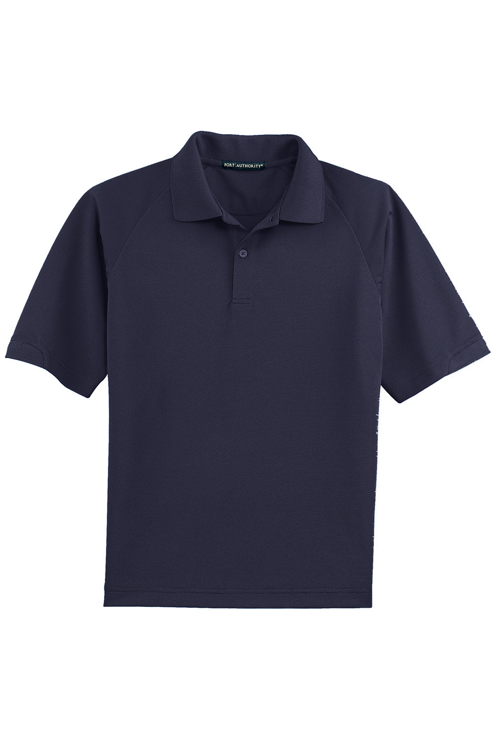 Port Authority K525/TLK525 Mens Dry Zone Moisture Wicking Short Sleeve Polo Shirt Navy Blue Flat Front