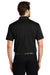 Port Authority K527/TLK527 Mens Tech Moisture Wicking Short Sleeve Polo Shirt Black Model Back