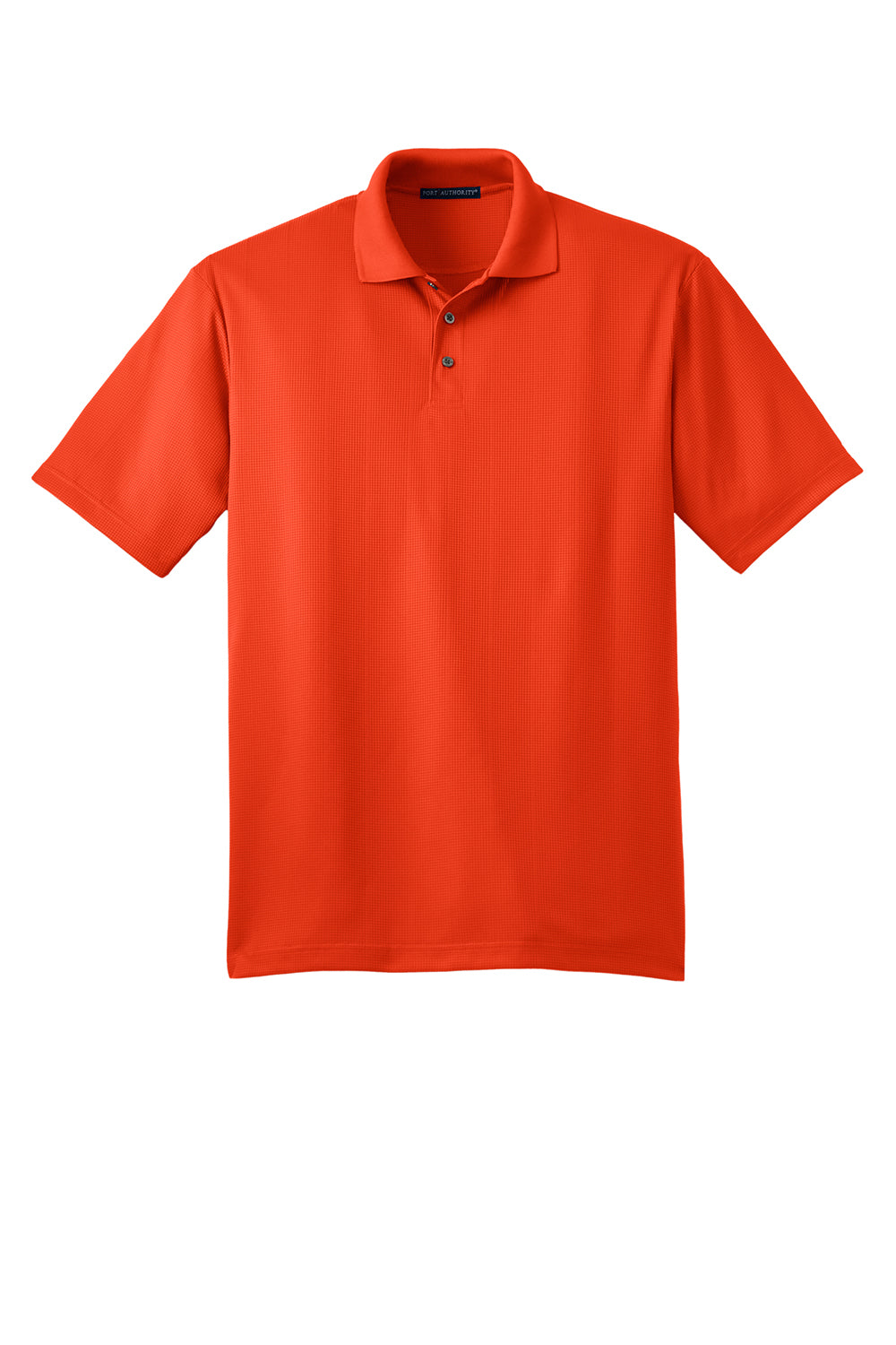 Port Authority K528 Mens Performance Moisture Wicking Short Sleeve Polo Shirt Autumn Orange Flat Front