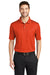 Port Authority K528 Mens Performance Moisture Wicking Short Sleeve Polo Shirt Autumn Orange Model Front