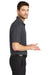 Port Authority K528 Mens Performance Moisture Wicking Short Sleeve Polo Shirt Smoke Grey Model Side