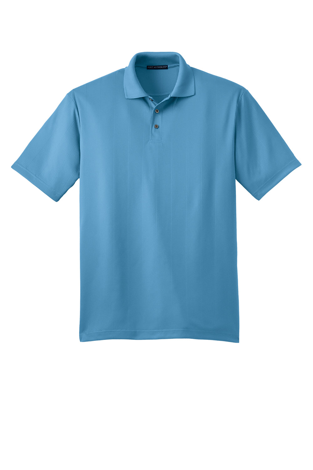 Port Authority K528 Mens Performance Moisture Wicking Short Sleeve Polo Shirt Ocean Blue Flat Front