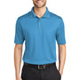 Port Authority Mens Performance Moisture Wicking Short Sleeve Polo Shirt - Ocean Blue