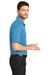 Port Authority K528 Mens Performance Moisture Wicking Short Sleeve Polo Shirt Ocean Blue Model Side