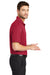 Port Authority K528 Mens Performance Moisture Wicking Short Sleeve Polo Shirt Rich Red Model Side