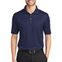 Port Authority Mens Performance Moisture Wicking Short Sleeve Polo Shirt - True Navy Blue