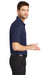 Port Authority K528 Mens Performance Moisture Wicking Short Sleeve Polo Shirt True Navy Blue Model Side