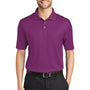 Port Authority Mens Performance Moisture Wicking Short Sleeve Polo Shirt - Violet Purple