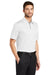 Port Authority K528 Mens Performance Moisture Wicking Short Sleeve Polo Shirt White Model 3q