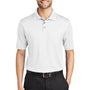 Port Authority Mens Performance Moisture Wicking Short Sleeve Polo Shirt - White