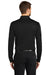 Port Authority K540LS Mens Silk Touch Performance Moisture Wicking Long Sleeve Polo Shirt Black Model Back