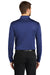 Port Authority K540LS Mens Silk Touch Performance Moisture Wicking Long Sleeve Polo Shirt Royal Blue Model Back