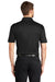 Port Authority K540P Mens Silk Touch Performance Moisture Wicking Short Sleeve Polo Shirt w/ Pocket Black Model Back