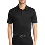 Port Authority Mens Silk Touch Performance Moisture Wicking Short Sleeve Polo Shirt w/ Pocket - Black