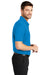 Port Authority K540P Mens Silk Touch Performance Moisture Wicking Short Sleeve Polo Shirt w/ Pocket Brilliant Blue Model Side