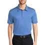 Port Authority Mens Silk Touch Performance Moisture Wicking Short Sleeve Polo Shirt w/ Pocket - Carolina Blue