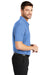 Port Authority K540P Mens Silk Touch Performance Moisture Wicking Short Sleeve Polo Shirt w/ Pocket Carolina Blue Model Side