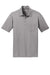 Port Authority K540P Mens Silk Touch Performance Moisture Wicking Short Sleeve Polo Shirt w/ Pocket Gusty Grey Flat Front