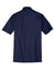 Port Authority K540P Mens Silk Touch Performance Moisture Wicking Short Sleeve Polo Shirt w/ Pocket Navy Blue Flat Back