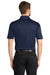 Port Authority K540P Mens Silk Touch Performance Moisture Wicking Short Sleeve Polo Shirt w/ Pocket Navy Blue Model Back