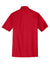 Port Authority K540P Mens Silk Touch Performance Moisture Wicking Short Sleeve Polo Shirt w/ Pocket Red Flat Back