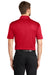 Port Authority K540P Mens Silk Touch Performance Moisture Wicking Short Sleeve Polo Shirt w/ Pocket Red Model Back