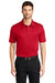 Port Authority K540P Mens Silk Touch Performance Moisture Wicking Short Sleeve Polo Shirt w/ Pocket Red Model Front