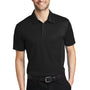 Port Authority Mens Silk Touch Performance Moisture Wicking Short Sleeve Polo Shirt - Black