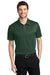 Port Authority K540/TLK540 Mens Silk Touch Performance Moisture Wicking Short Sleeve Polo Shirt Dark Green Model Front