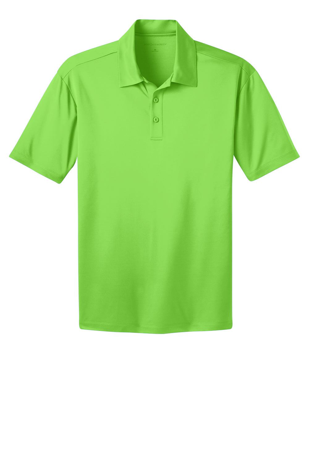 Port Authority K540/TLK540 Mens Silk Touch Performance Moisture Wicking Short Sleeve Polo Shirt Lime Green Flat Front