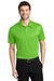 Port Authority K540/TLK540 Mens Silk Touch Performance Moisture Wicking Short Sleeve Polo Shirt Lime Green Model Front