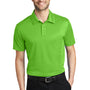 Port Authority Mens Silk Touch Performance Moisture Wicking Short Sleeve Polo Shirt - Lime Green