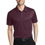 Port Authority Mens Silk Touch Performance Moisture Wicking Short Sleeve Polo Shirt - Maroon