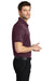 Port Authority K540/TLK540 Mens Silk Touch Performance Moisture Wicking Short Sleeve Polo Shirt Maroon Model Side