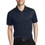 Port Authority Mens Silk Touch Performance Moisture Wicking Short Sleeve Polo Shirt - Navy Blue