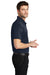 Port Authority K540/TLK540 Mens Silk Touch Performance Moisture Wicking Short Sleeve Polo Shirt Navy Blue Model Side