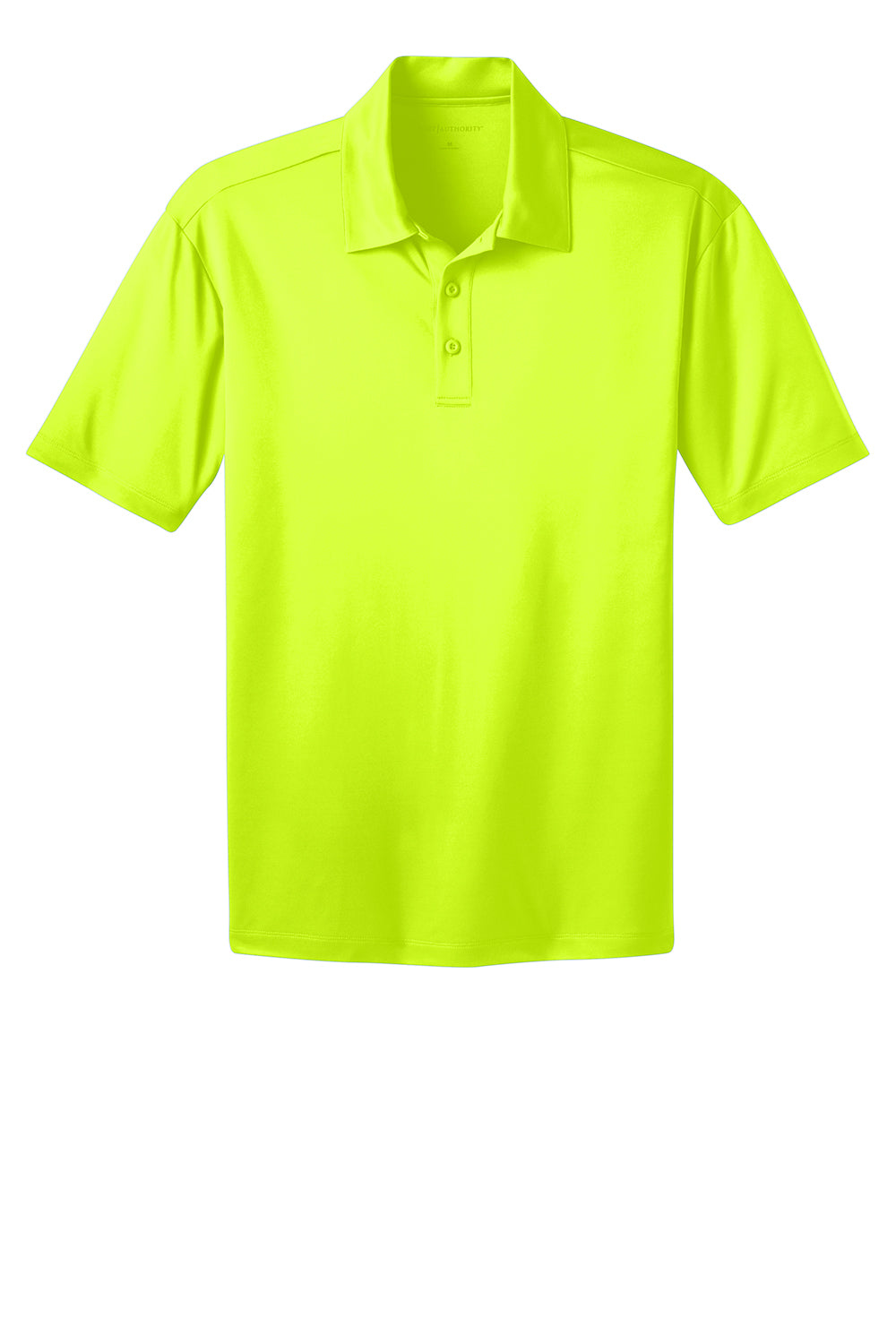 Port Authority K540/TLK540 Mens Silk Touch Performance Moisture Wicking Short Sleeve Polo Shirt Neon Yellow Flat Front