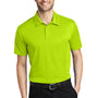 Port Authority Mens Silk Touch Performance Moisture Wicking Short Sleeve Polo Shirt - Neon Yellow