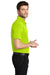 Port Authority K540/TLK540 Mens Silk Touch Performance Moisture Wicking Short Sleeve Polo Shirt Neon Yellow Model Side